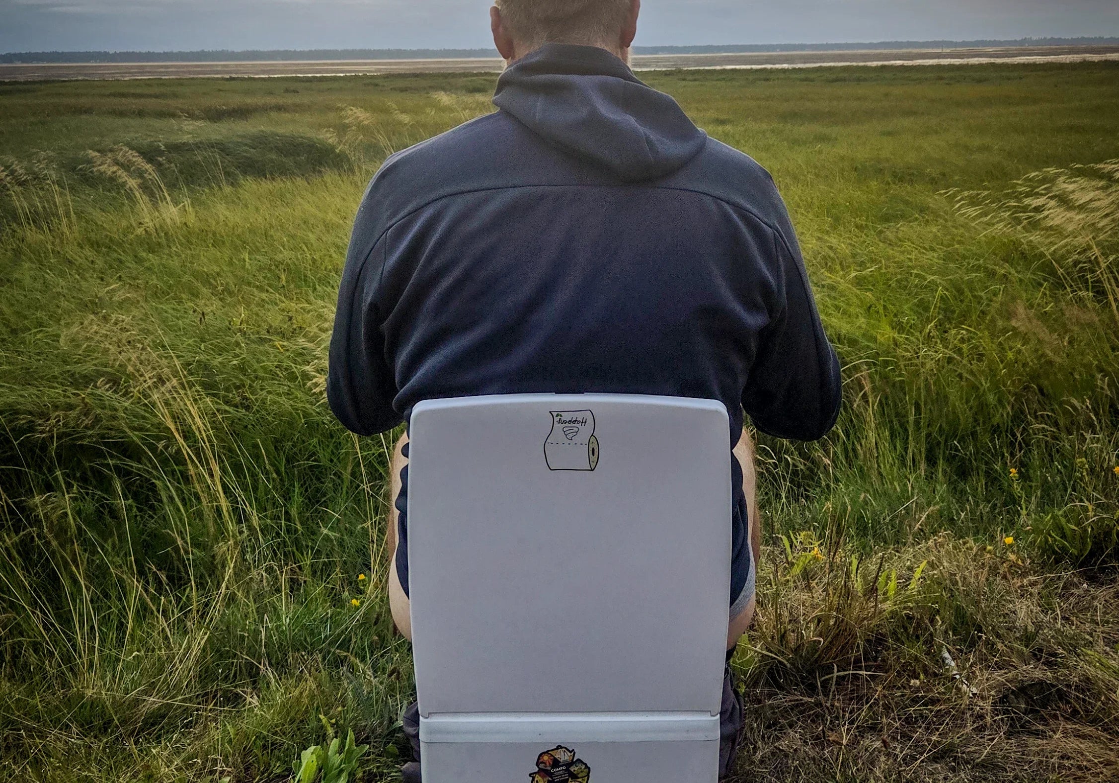 Man on Cuddy in the wilderness