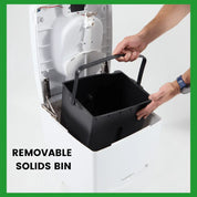 How to remove the solids bin from your composting toilet - Compo Closet