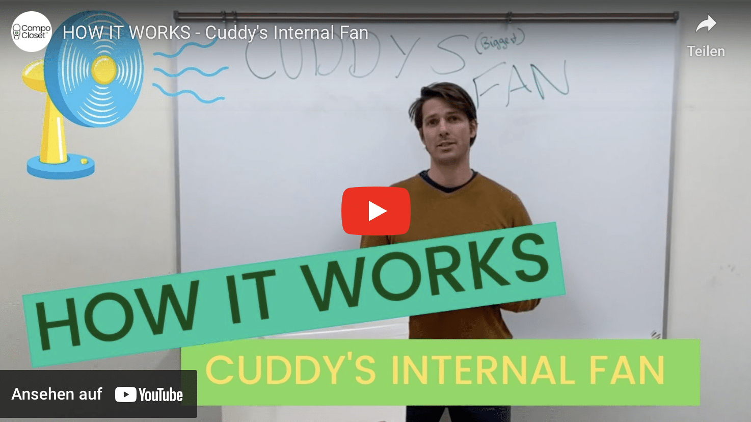 How Cuddy's internal fan works - Off-grid composting toilet