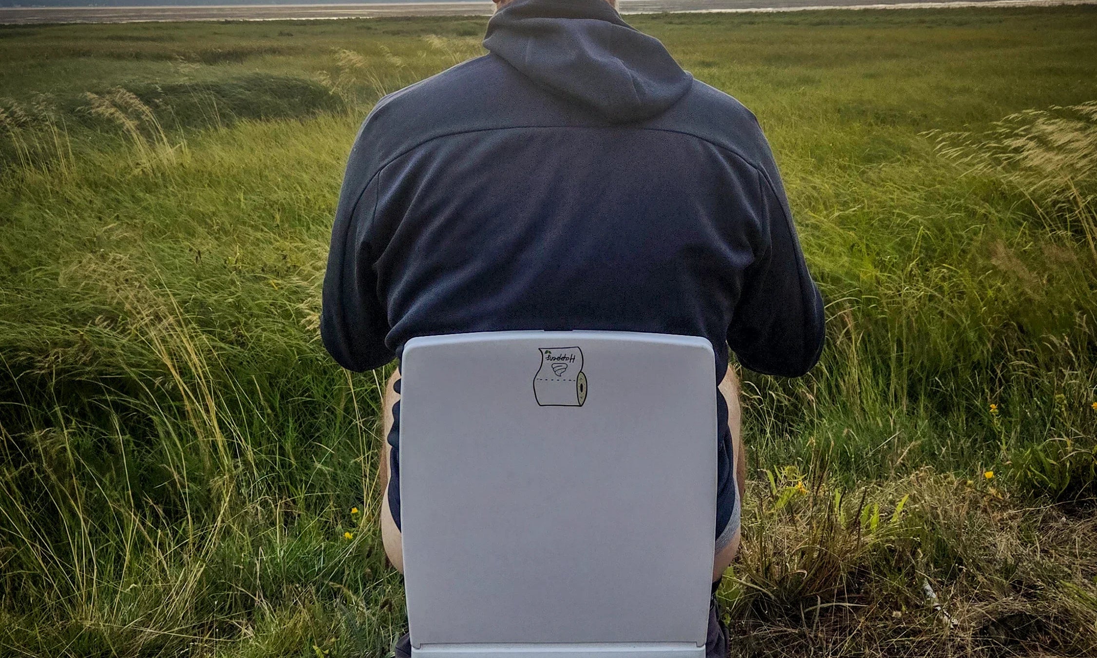 Man on Cuddy in the wilderness