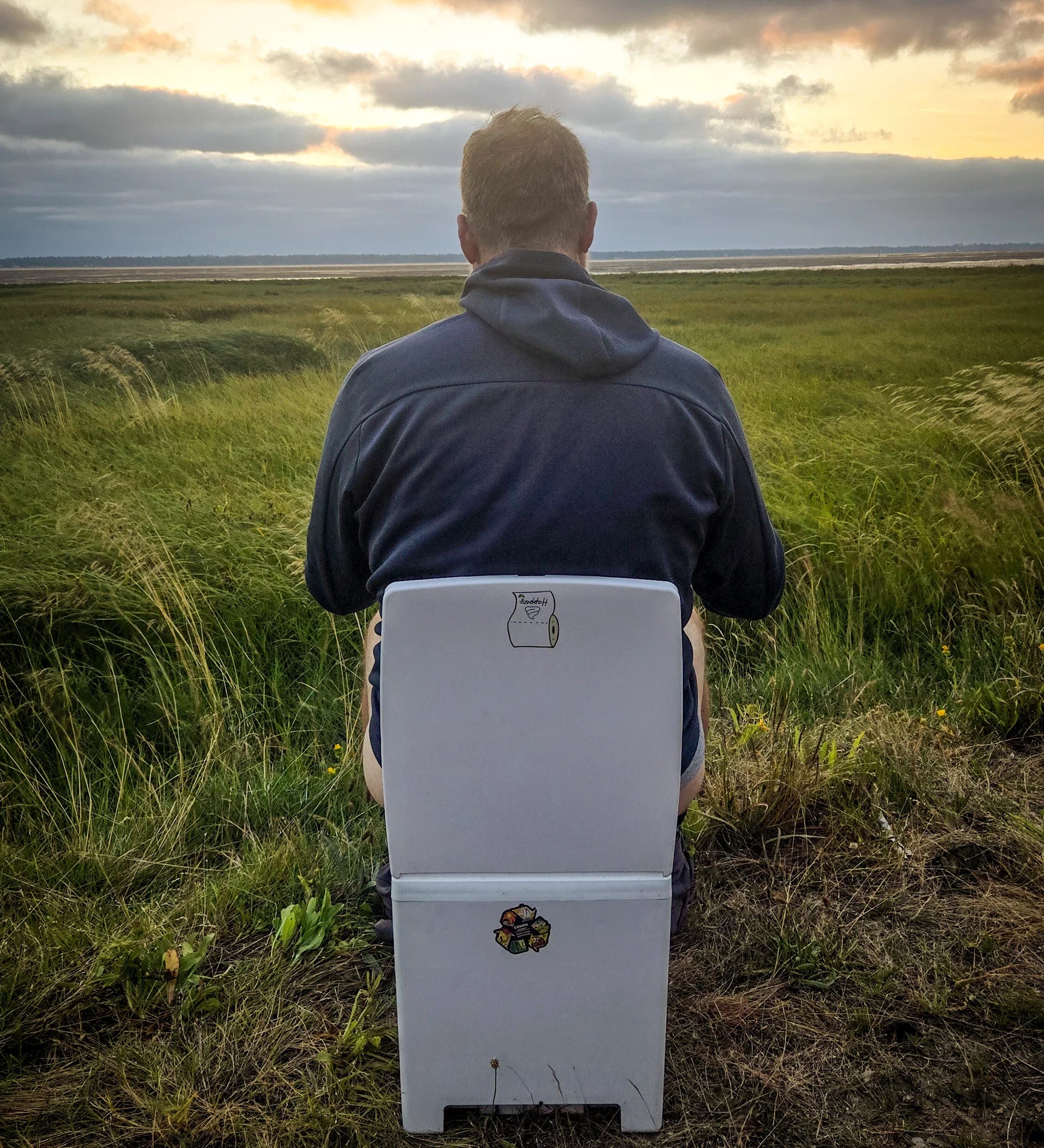 Man on Cuddy in the wilderness