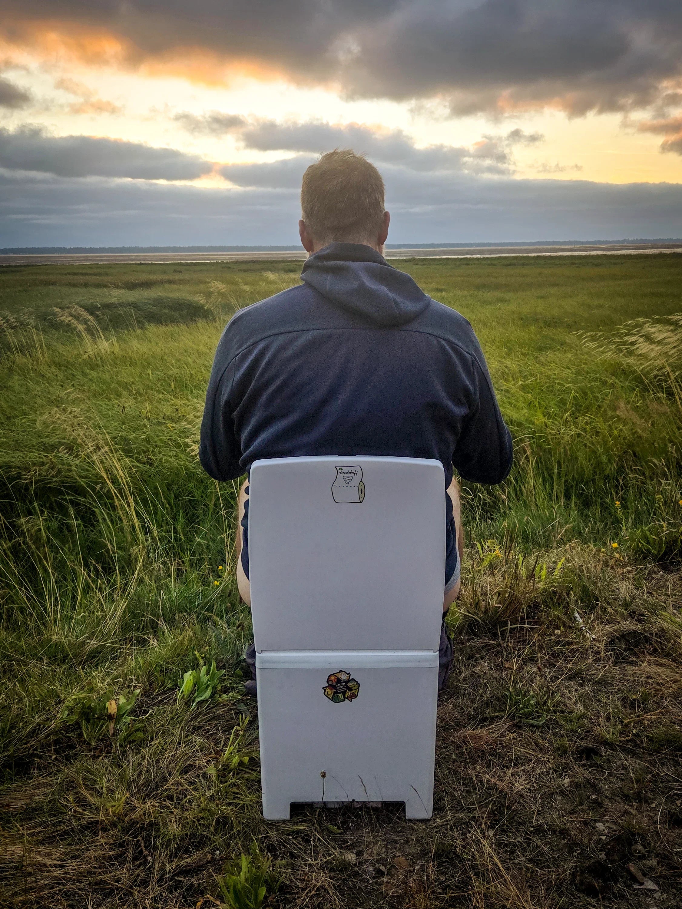 Man on Cuddy in the wilderness