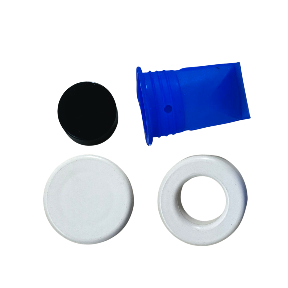 Replacement urine bottle cap, ring and valve kit for Cuddy
